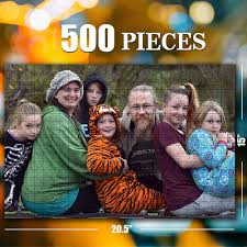 Custom photo jigsaw puzzle 500 pieces. Custom Jigsaw Puzzle For Adults Kids 500 Pieces Personalized Photo Gifts Custom Puzzles From Photos For Family And Buy Online In Antigua And Barbuda At Antigua Desertcart Com Productid 201448474
