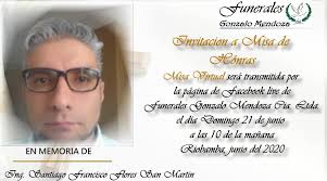 Riobamba, junio 17 del 2020 Santi, hombre honesto y bueno, esposo, padre,  hermano, hijo y amigo entrañable, partiste prematuramente ante el Creador a  su morada santa, dejandonos un gran vacío en nuestras