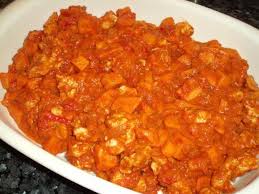 Susskartoffel Erdnuss Puten Auflauf Rezept In 2019 Recipes Susskartoffel Rezepte Und Kartoffel