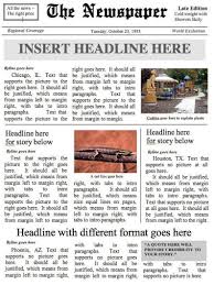 Front Page Newspaper Template Layout 1 Instant Download To Use In Word In Blank Newspaper Template Newspaper Template Newspaper Front Pages Newspaper Format