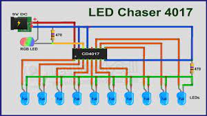 It stays high for 5 clock pulses, then goes low again. How To Make Led Chaser Circuit With Only 4017 Ic Youtube
