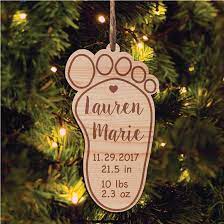 The Holiday Aisle New Baby Personalized Holiday Shaped Ornament Wayfair