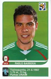 Panini Sticker Fußball WM 2010 Nr. 67 X Pablo Barrera Mexico Bild NEU  Worldcup