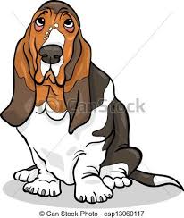 Basset Hound Clipart Black And White Vector Clip Art Of Basset Hound Dog Cartoon Illustration Cartoon Cartoon Illustration Cartoon Clip Art Cartoon Dog