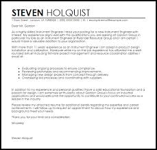 I am submitting my resume for the position of product engineer. Instrument Engineer Cover Letter Sample Cover Letter Templates Examples
