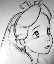 Alice Sketch 01 Jpg 373 437 Desenho De Desenho Animado Arte Da Disney Artistas Disney