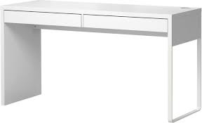 Die pfiffge gestaltung der rückseite verdeckt kabel und sorgt gleichzeitig für luftzirkulation um elektronische geräte. Ikea Micke Schreibtisch 50x75x142cm Ab 69 99 Preisvergleich Bei Idealo De