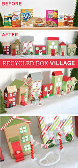 Download Recycled Christmas Village Paging Supermom Diy Christmas Village Christmas Crafts Christmas Crafts For Kids PSD Mockup Templates