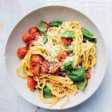 Spaghetti With Tomato And Walnut Pesto Walnut Pesto Healthy Pasta Recipes Healthy Pastas