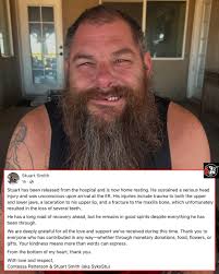 SykoStu has been released from hospital and is at home resting 💪👏