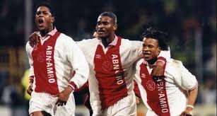 April 1995, als ajax den fc bayern vorführte. Patrick Kluivert Winston Bogarde And Edgar Davids At Afc Ajax Sports Photography Sports Team Afc Ajax