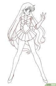 Veronica mars coloring pages google search veronica mars. How To Draw Sailor Mars 6 Steps With Pictures Wikihow