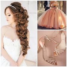 Show off those gorgeous natural waves. Quinceanera Accessories Jewelry Tiaras Bouquets Quinceanera Dresses Gold Quinceanera Hairstyles Quince Dresses