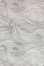 Black And White Ocean Wave Pattern Seascape Cool Wallpapers Black And White Cover Wallpaper Waves Wallpaper