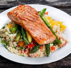 This moroccan spice mixture calls for six ground spices: Moroccan Salmon With Spiced Couscous Kb Food Co