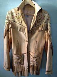 Vintage Nez Perce Native American Leather Beaded Jacket Native American Jackets Beaded Jacket American Leather