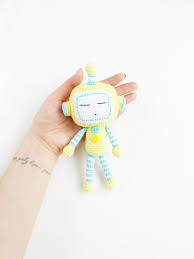 Crochet Robot Amigurumi Robot Knitted Robot Crochet Robot Etsy Baby Yarn Handmade Baby Knitted Toys