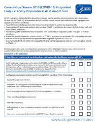 An official website of the national institutes of health. Interim Additional Guidance For Infection Prevention And Control Recommendations For Patients With Suspected Or Confirmed Covid 19 In Outpatient Hemodialysis Facilities Cdc