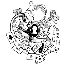 Alice and the moody queen of hearts. 37 Blogger Alice In Wonderland Clock Coloring Pages