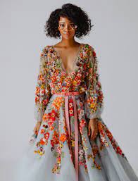 Creative wedding ideas and event design. Trending Now The Embroidered Wedding Dress These Colorful Floral Gowns Are Turning Heads Green Wedding Shoes
