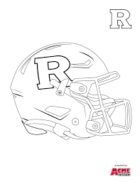 College football team logos coloring book: Football Children S Activities Rutgers University Athletics