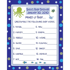 Under The Sea Baby Shower Games Just Baked Sea Baby Shower Easy Baby Shower Games Baby Shower