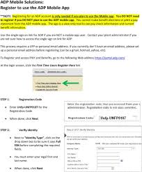 How to sign into adp app. Adp Mobile Solutions Register To Use The Adp Mobile App Pdf Free Download