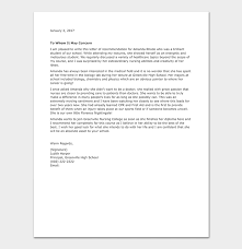 School Reference Letter Format 15 Sample Letters