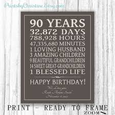 90th birthday gift ideas for women 90th Birthday Gift Sign Print Personalized Art Mom Dad Grandma Birthday Grandpa Print Or Digital Download 90th Birthday 90th Birthday Gifts 80th Birthday Gifts