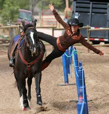 Former Smokejumper Becomes Trick Rider Wildfire Today Trick Riding Horseback Riding Horses