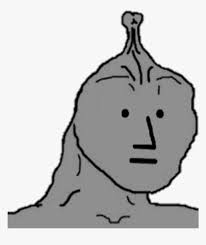 Smug wojak refers to a drawing of a bald man with a smug expression on his face that resembles wojak. Face White Black Black And White Facial Expression Small Brain Feels Guy Hd Png Download Kindpng