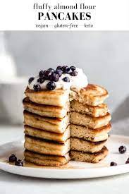 Fluffy Almond Flour Pancakes Recipe Almond Flour Pancakes Almond Flour No Flour Pancakes