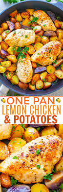 One Pan Lemon Butter Chicken And Potatoes Averie Cooks