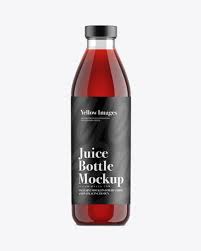 Download Cherry Juice Glass Bottle Mockup Bottle Mockup Mockup Free Psd Bottle