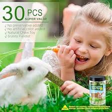 12.3 Ounces Rabbit Treats Timothy Hay Sticks, Natural Timothy Hay for  Rabbit, Guinea Pigs, Bunny, Chinchilla, Hamsters,Handmade Rabbit Chew Toys  ...