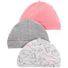 Baby Girl Carter S 3 Pack Dino Heart Hats Baby Girl Accessories Carters Baby Carters Baby Girl