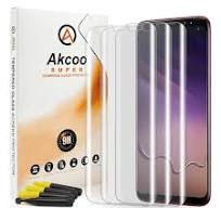 [3 Pack Galaxy S8 Screen Protector, UV Tempered Glass, Full Screen Adhesive  [Not Edge Glue], Scratch Repair, Sensitive Touch, HD without Black Edges
