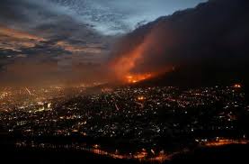 It is being fanned by a strong wind and at this stage, no property is in danger. D1yuwzkfx5bglm