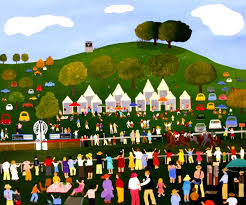 Bong Bong Picnic Races Bowral Painted By Annie Holcombe
