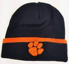 Maybe you would like to learn more about one of these? Clemson Tigers Knit Hat Cuff Cinch Front Back Logo 43905 6 Pack Turnovers Inc