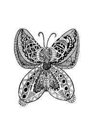Printable lion coloring pages for adults. Butterfly Zentangle Rachel Zentangle Adult Coloring Pages