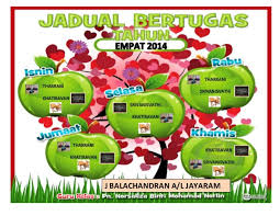 For more information and source, see on this link : Jadual Tugas Murid