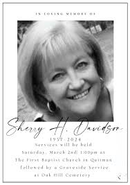Sherry was a charter member of our Auxiliary and our First Unit President.  God be with her