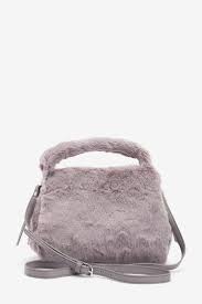 Buy Faux Fur Across Body Handbag With Top Handle From The Next Uk Online Shop