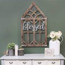 5% coupon applied at checkout save 5% with coupon. Galvanized Blessed Wooden Window Frame Wall Decor Mocome Decor