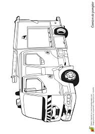 Coloriage D Un Camion De Pompier Moderne
