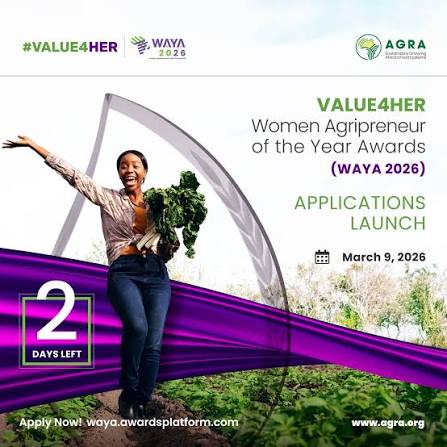 WAYA2026 IS HERE!! Call for applications for the 2026 VALUE4HER Women Agripreneurs of the Year Awards (WAYA2026) launches next week. Every year, VALUE4HER sets out to identify, spotlight and award some of