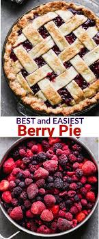 Triple Berry Pie Recipe Berry Pie Recipe Berries Recipes Berry Pie
