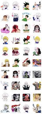 Hunter Hunter Part 2 Sticker For Line Whatsapp Telegram Android Iphone Ios Hunter X Hunter Line Sticker Killua