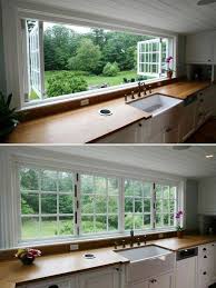 Decorate The Wall With A Giant Window 24 Must See Decor Ideas To Make Your Kitchen Wall Looks Amazing New Homes Dream House House Design
